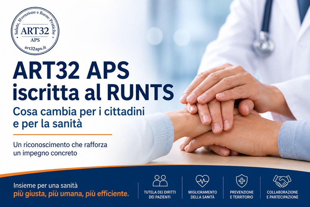 Art32APS iscritta al RUNTS